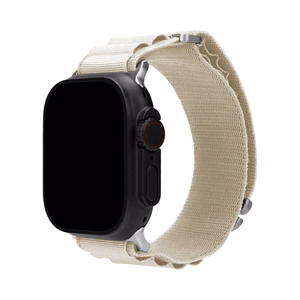 Mobilize neilona pulksteņa siksniņa - Alpine - titāna savienotājs - Apple 38/40/41mm - Starlight
