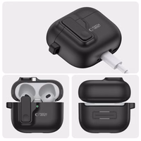 Tech-Protect Slim Hook apvalks AirPods 4 (m) - melns