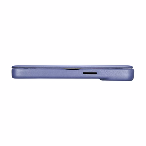 iCarer CE Premium ādas folio viedtālruņa apvalks iPhone 14 Pro Max magnētiskais atveramais ādas folio apvalks MagSafe gaiši violeta