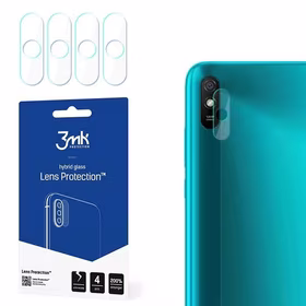 Hibrīda stikls 3MK Hibrīda stikls kameras XIAOMI REDMI 9A priekš kamerai 4 gab.
