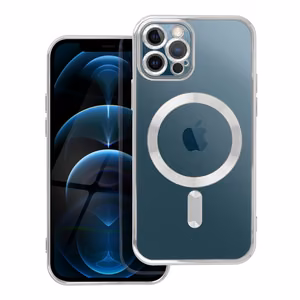 ELECTRO MAG COVER viedtālruņa apvalks saderīgs ar MagSafe iPhone 12 Pro sudraba