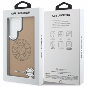 Karl Lagerfeld maciņš Perforated KL MagSafe Samsung Galaxy S26 Ultra brūns