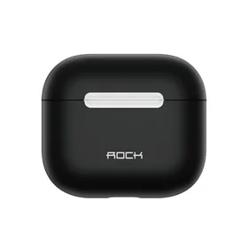 Rock Silikona viedtālruņa apvalks Airpods 3 melns