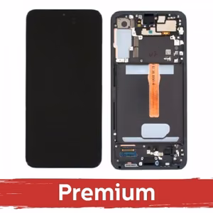 LCD displejs saderīgs ar Samsung S906 S22 Plus ar rāmi / Zaļš / OEM