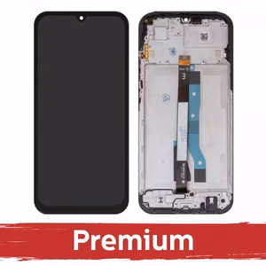 LCD displejs, saderīgs ar Xiaomi Redmi 15 5G (EU versija), melns ar rāmi OEM