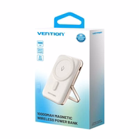 Vention FHNW0 10000mAh 20W bezvadu magnētiskais portatīvais lādētājs balts