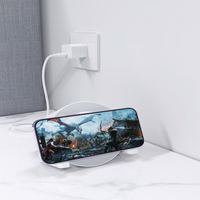 Devia Bluetooth skaļrunis IM-3 ar bezvadu lādētāju 15 W un gaiši baltu krāsu