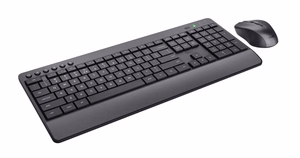 Trust Trezo tastatūra ar peli bezvadu RF QWERTY US English melna