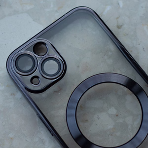 Color Chrome Magnētiskais viedtālruņa apvalks iPhone 12 6,1" melns