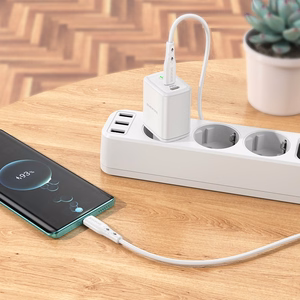 Lādētājs Borofone BN9 35W 2xUSB-C + USB-C uz USB-C kabelis 1.0m, balts