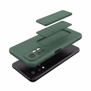 Wozinsky Kickstand Case silicone case with stand Xiaomi Redmi 10 case navy blue
