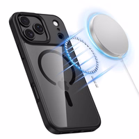 Tech-Protect MagMat Magnētiskais viedtālruņa apvalks iPhone 17 Pro - Caurspīdīgs melns