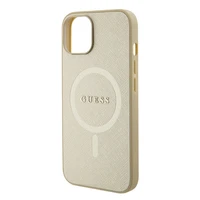 Guess GUHMP15MPSAHMCB iPhone 15 Plus 6.7" zelta/zelta cietais apvalks Saffiano MagSafe