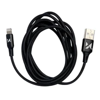 Wozinsky kabelis USB - Lightning 2,4A 1m melns (WUC-L1B)