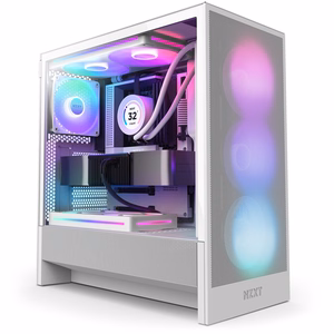 NZXT datora korpuss H5 Flow RGB 2024 balts