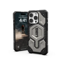 UAG Monarch Pro viedtālruņa apvalks ar Magnētisko funkciju iPhone 16 Pro - titāna