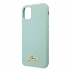Guess GUHCN58LSLMGG iPhone 11 Pro зелёный/зелёный жёсткий чехол Silicone Vintage Gold Logo