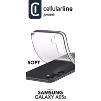Cellularline Soft - maciņš Samsung Galaxy A05s (caurspīdīgs)
