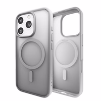 Puro Gradient MagSafe Silikona Viedtālruņa Apvalks iPhone 16 Pro Max - Sudraba