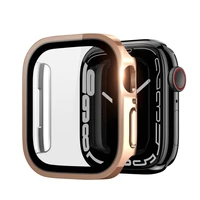 Rūdīta stikla korpuss Dux Ducis Hamo Apple Watch 44mm rozā krāsā