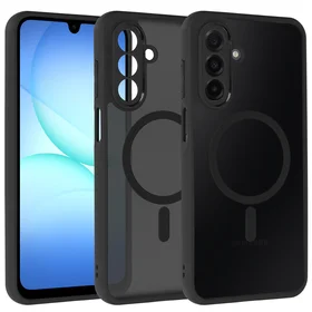 Pilnībā matēts Magnētiskais viedtālruņa apvalks Samsung Galaxy A17 5G melns