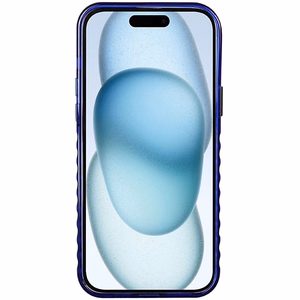 Audi IML Magnētiskais apvalks viedtālrunim iPhone 15 Plus/14 Plus ar lielu logotipu - zils