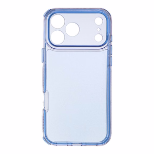 Case for iPhone 17 Pro Max / 18 Pro Max (low camera edge) Matrix Clear blue