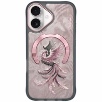 Nimmy Magnētiskais Fantasy Animal MagSafe iPhone 16 apvalks - rozā zelts