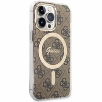 Guess GUHMP13LH4STW iPhone 13 Pro / 13 6.1" brūns/brūns cietais apvalks 4G MagSafe