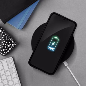 Silikona viedtālruņa apvalks SAMSUNG A40 - melns