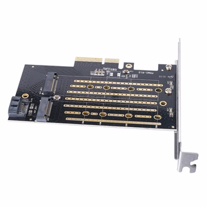 Orico PDM2 PCIe paplašināšanas karte 3.0 ×4 M.2 NVMe un SATA diskiem – melns