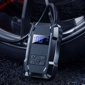 WEKOME Pi801 pārnēsājams elektriskais riepu kompresors ar 2000 mAh ārējo akumulatoru, melns