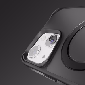 Etteri Matēts Magnētiskais gredzens viedtālruņa apvalks iPhone 15 6,1" melns
