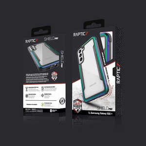 X-Doria Raptic Shield Pro vāciņš ierīcei Samsung Galaxy S22+ 5G, ar pretmikrobu aizsardzību, zaigojošs