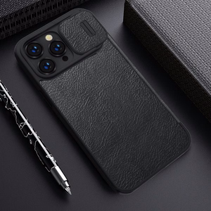 Чехол Nillkin Qin Pro Leather Apple iPhone 14 Pro Max коричневый