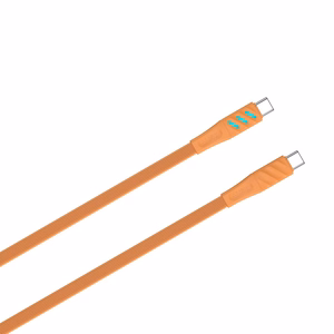 Havit CB6254 - USB Type C uz USB Type C uzlādes kabelis, 1 m (oranžs)