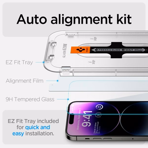 Spigen Glas.tR EZ Fit закалённое стекло для iPhone 14 Pro Max - 2 шт.