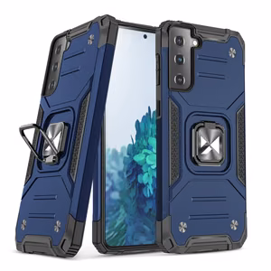 Wozinsky Ring Armor Tough Hybrid viedtālruņa apvalks Samsung Galaxy S22 zilās krāsas ar magnētisko stiprinājumu