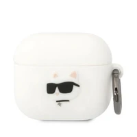 Karl Lagerfeld KLA3RUNCHH AirPods 3 vāciņš silikons balts Karl Head 3D