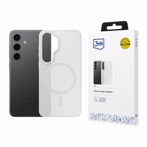 3mk Smoke MagCase priekš Samsung Galaxy S25 balts-caurspīdīgs