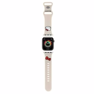 Hello Kitty silikona Kitty Head siksniņa Apple Watch 38/40/41mm - bēša