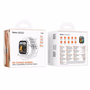 Viedpulkstenis 1,83" IP68 ar zvanu funkciju Hoco Y44, sudraba krāsā