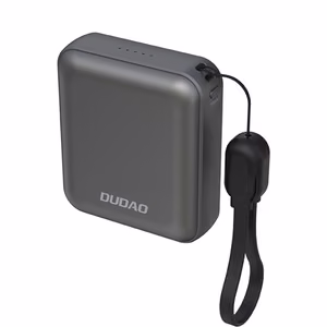 Dudao K22+ ультракомпактный внешний аккумулятор 10000mAh 22.5W USB-C с подвеской/кабелем - Серый