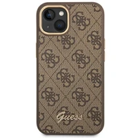 Guess GUHCP14MHG4SHW iPhone 14 Plus 6.7 "brūns/brūns cietais apvalks 4G Vintage Gold Logo