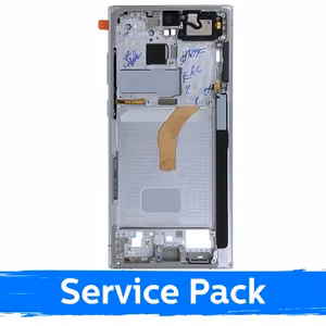 Vidējais rāmis Samsung S908 S22 Ultra / Phantom White / (Service Pack)