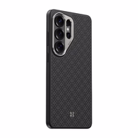 Benks Magnetic Armor Pro Armor Grid Kevlar Maciņš Metal Frame 600D (H050) for Samsung Galaxy S26 Ultra melns