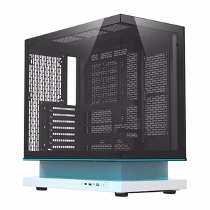 DarkFlash F1 ATX datora korpuss ar 6 ventilatoriem, balts