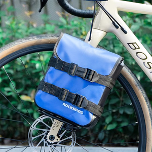 Rockbros 33210010001 priekšējais velosipēda bagāžnieks velosipēda dakšai - melns