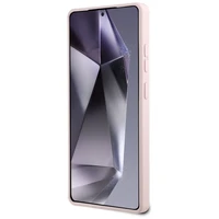 Karl Lagerfeld silikona dubulto galvu un apļa magnētiskais Samsung Galaxy S25 Ultra viedtālruņa apvalks rozā