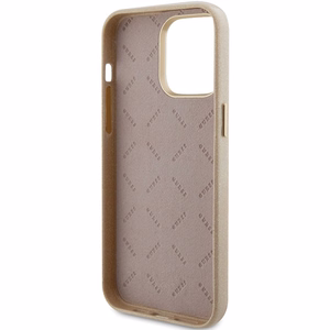 Guess Glitter Glossy Script Viedtālruņa apvalks iPhone 15 Pro Max - zelts